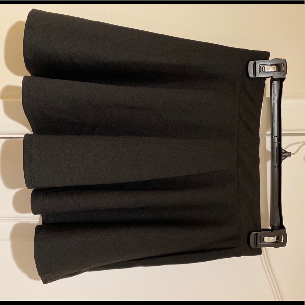 Black mini skirt